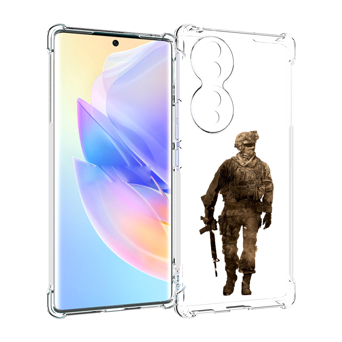 

Чехол MyPads call-of-duty мужской для Honor 70, Прозрачный, Tocco