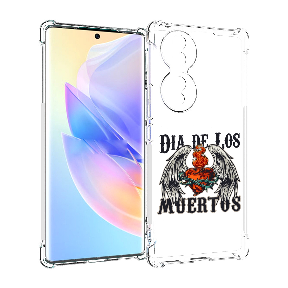 

Чехол MyPads burning-heart для Honor 70, Прозрачный, Tocco
