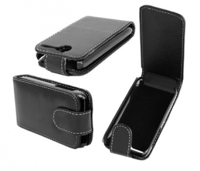 

Кожаный чехол для HTC HD Mini Clever Case (Черный)