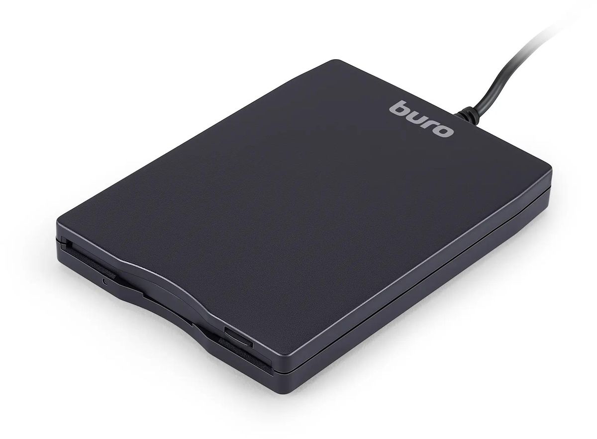 

Дисковод внешний 3.5 Buro BUM-USB FDD, 1.44МБ, USB, черный