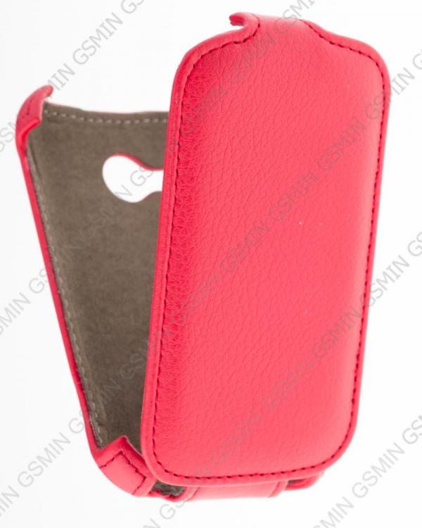 

Кожаный чехол для HTC Desire C / Golf Redberry Stylish Leather Case (Красный)