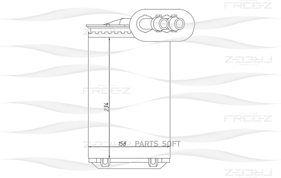 Радиатор Печки Audi A3, Tt 96=>/ Vw Golf, Bora, New Beetle, Polo 97=>/ Skoda Octavia 96=>