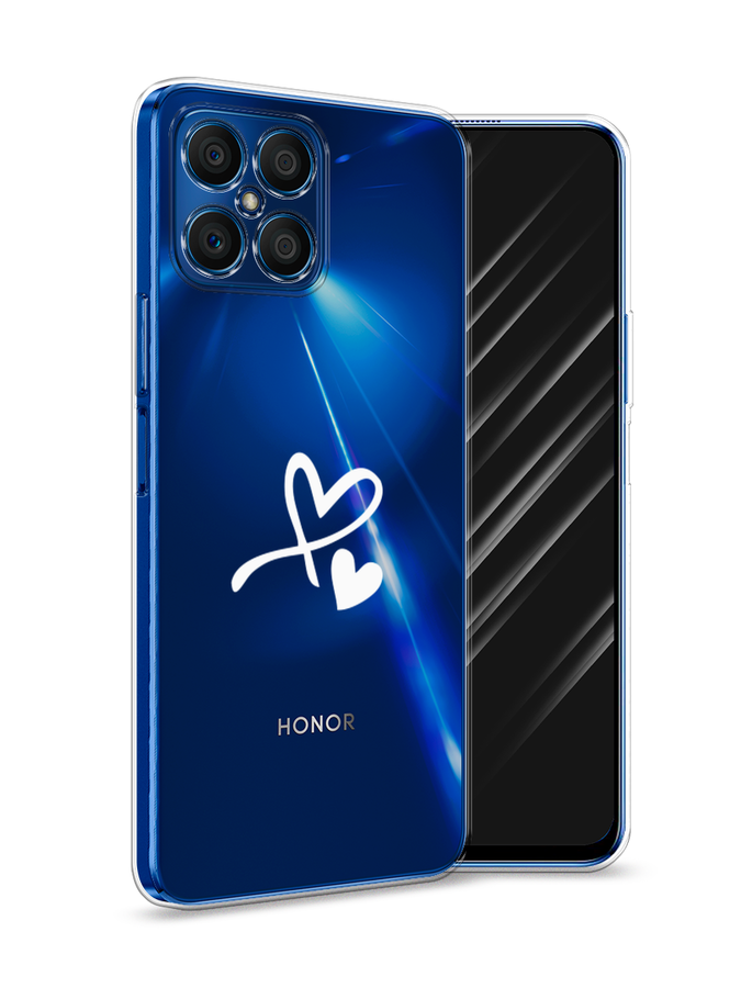 

Чехол Awog на Honor X8 "Сердечко минимализм", Белый, 6107650-6