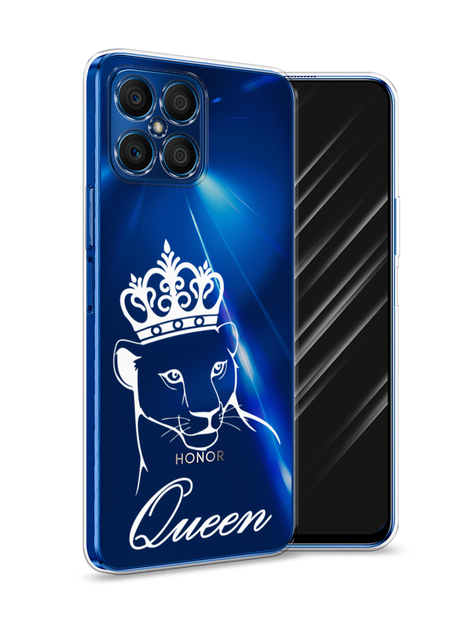 

Чехол Awog на Honor X8 "Львица королева", Бежевый;прозрачный, 6107650-7