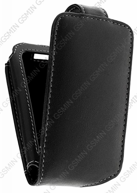 

Кожаный чехол для HTC HD Mini / Gratia Palmexx Classic Leather Case (Черный)