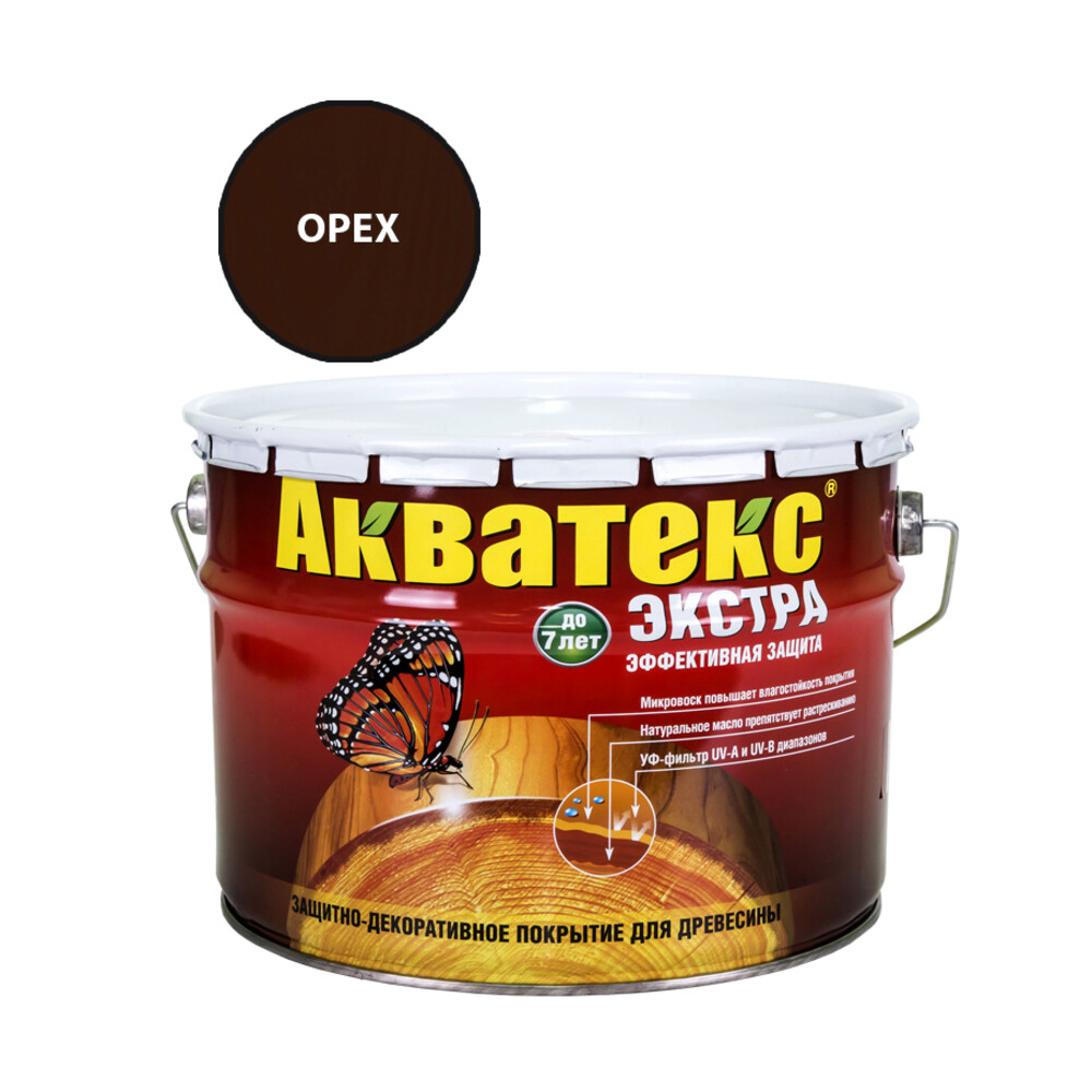 Антисептик Акватекс Экстра орех 9 л