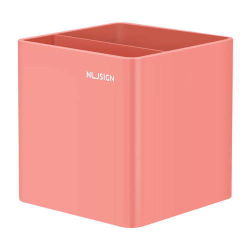 Подставка Deli Nusign ENS011PINK для пишущих принадлежностей 84х84х86 пластик розовый