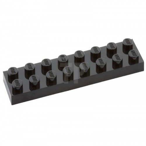 

Деталь LEGO 303426 Плитка 2X8 черная 50 шт.
