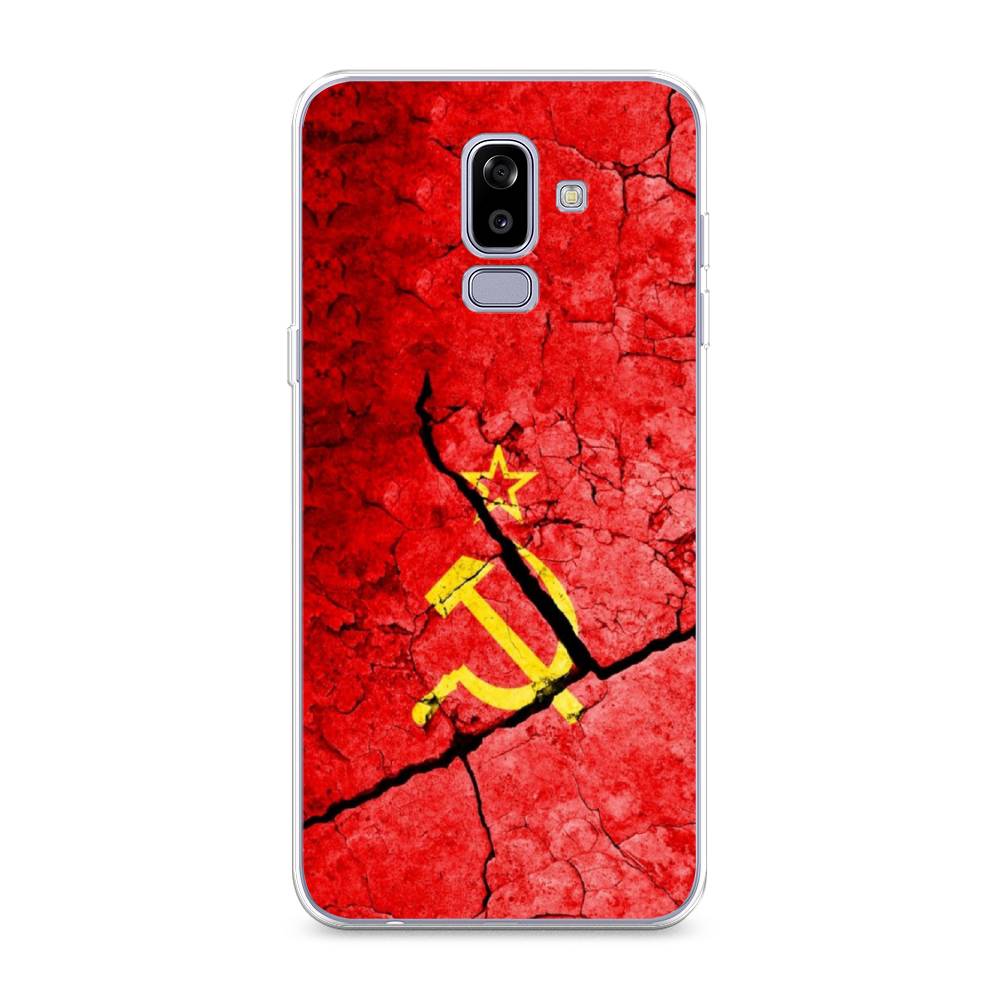

Чехол Awog на Samsung Galaxy J8 "СССР", Красный;черный;желтый, 26550-5