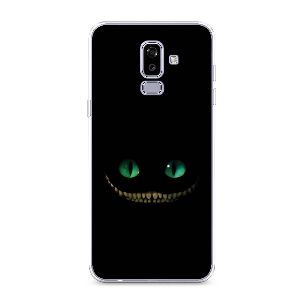 

Чехол Awog "Зеленоглазый чеширский кот" для Samsung Galaxy J8, Черный, 26550-10