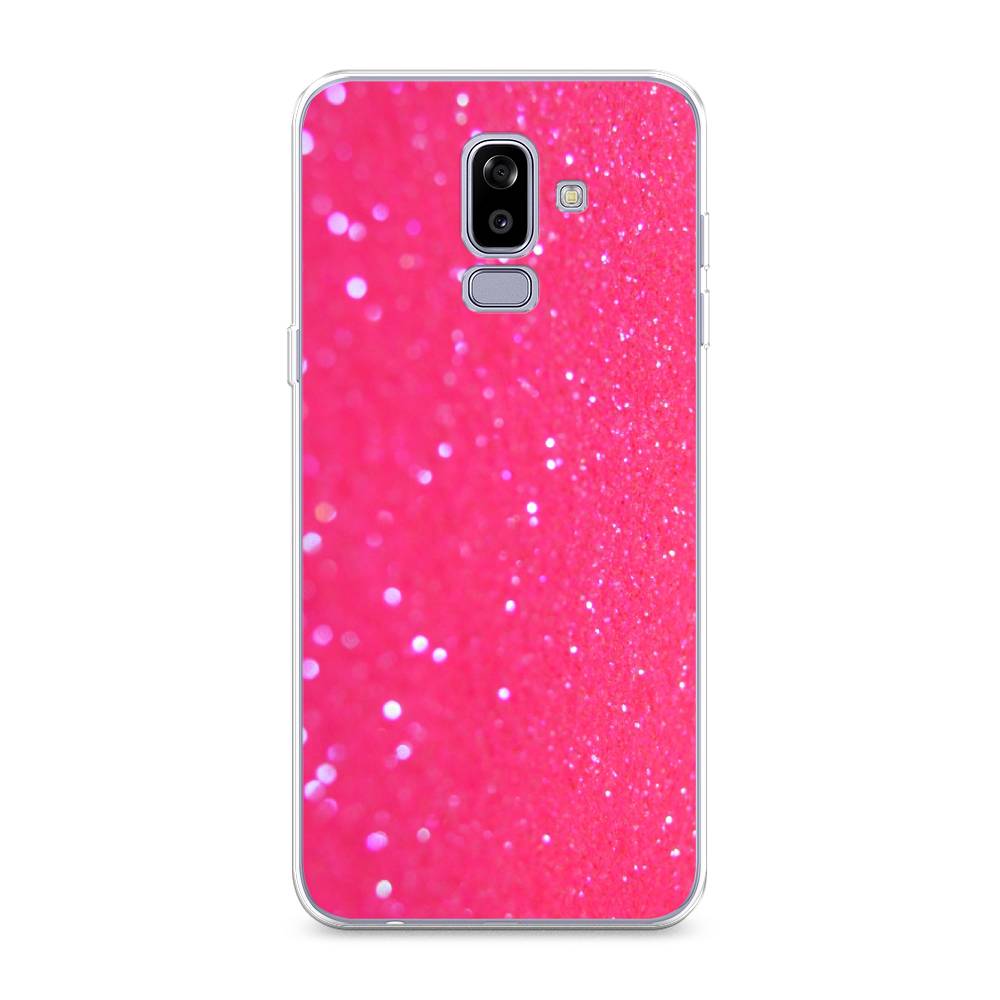 

Чехол Awog "Малиновые блестки рисунок" для Samsung Galaxy J8
