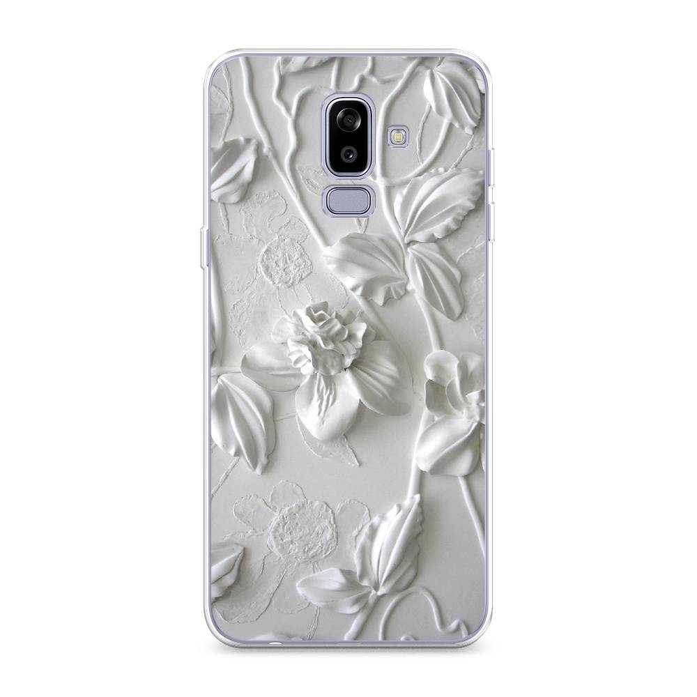 

Чехол Awog на Samsung Galaxy J8 "Гипсовые цветы", 26550-7