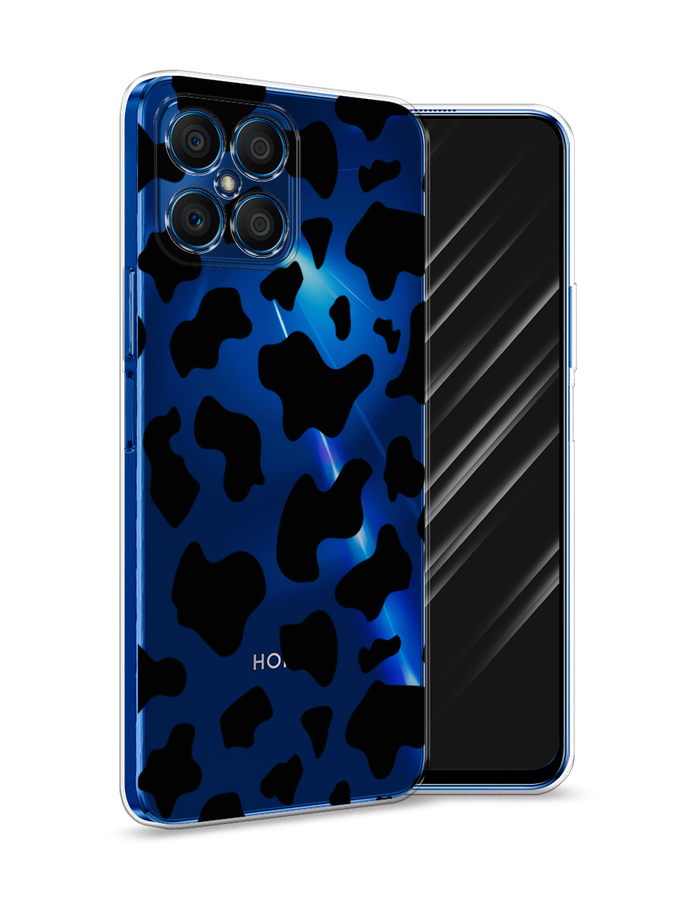 

Чехол Awog на Honor X8 "Пятна коровы черные", Черный, 6107650-2