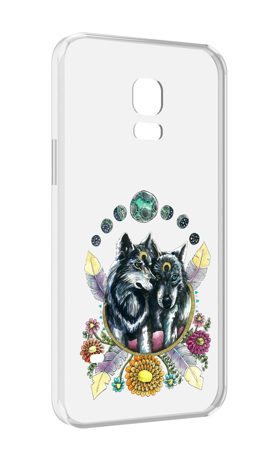 

Чехол MyPads красивые волки абстракция для Samsung Galaxy S5 mini, Прозрачный, Tocco