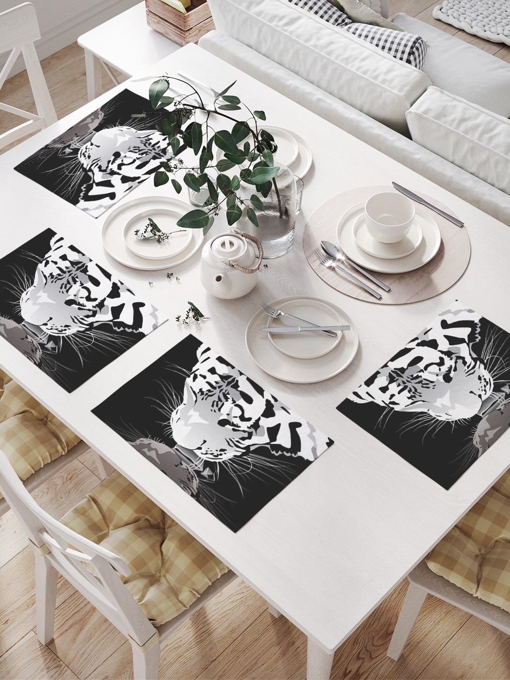 

np_75634 МУЛЬТИ Комплект салфеток с фотопринтом 46x32 см 4 шт.