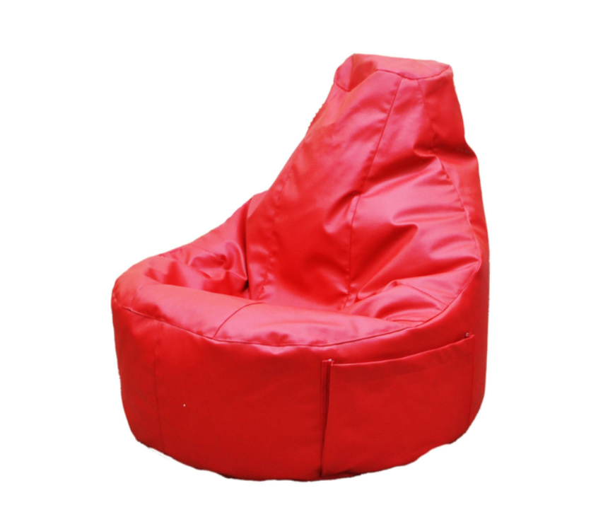 Кресло-мешок Мебельторг Комфорт экокожа Красный