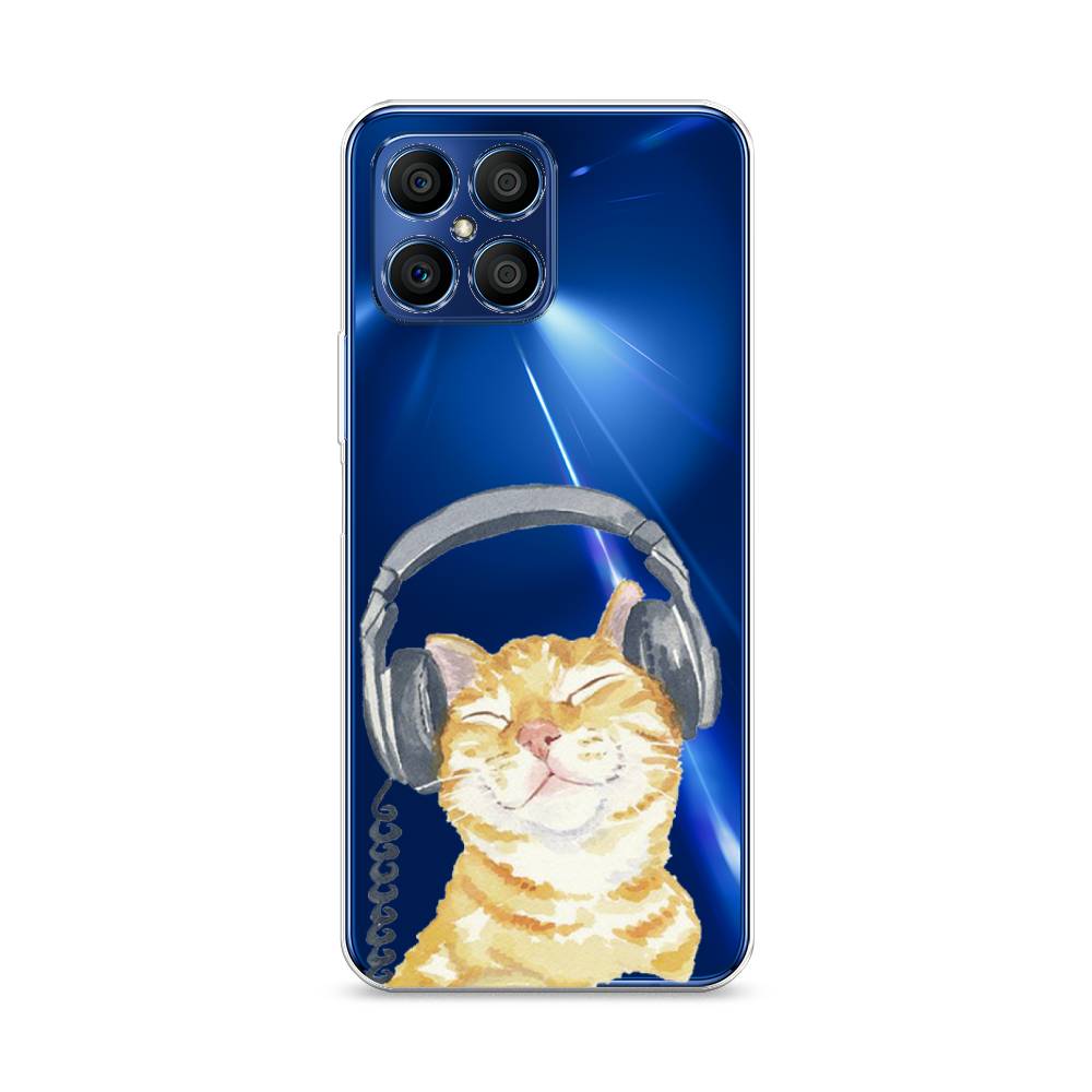 

Чехол Awog "Кот меломан" для Honor X8