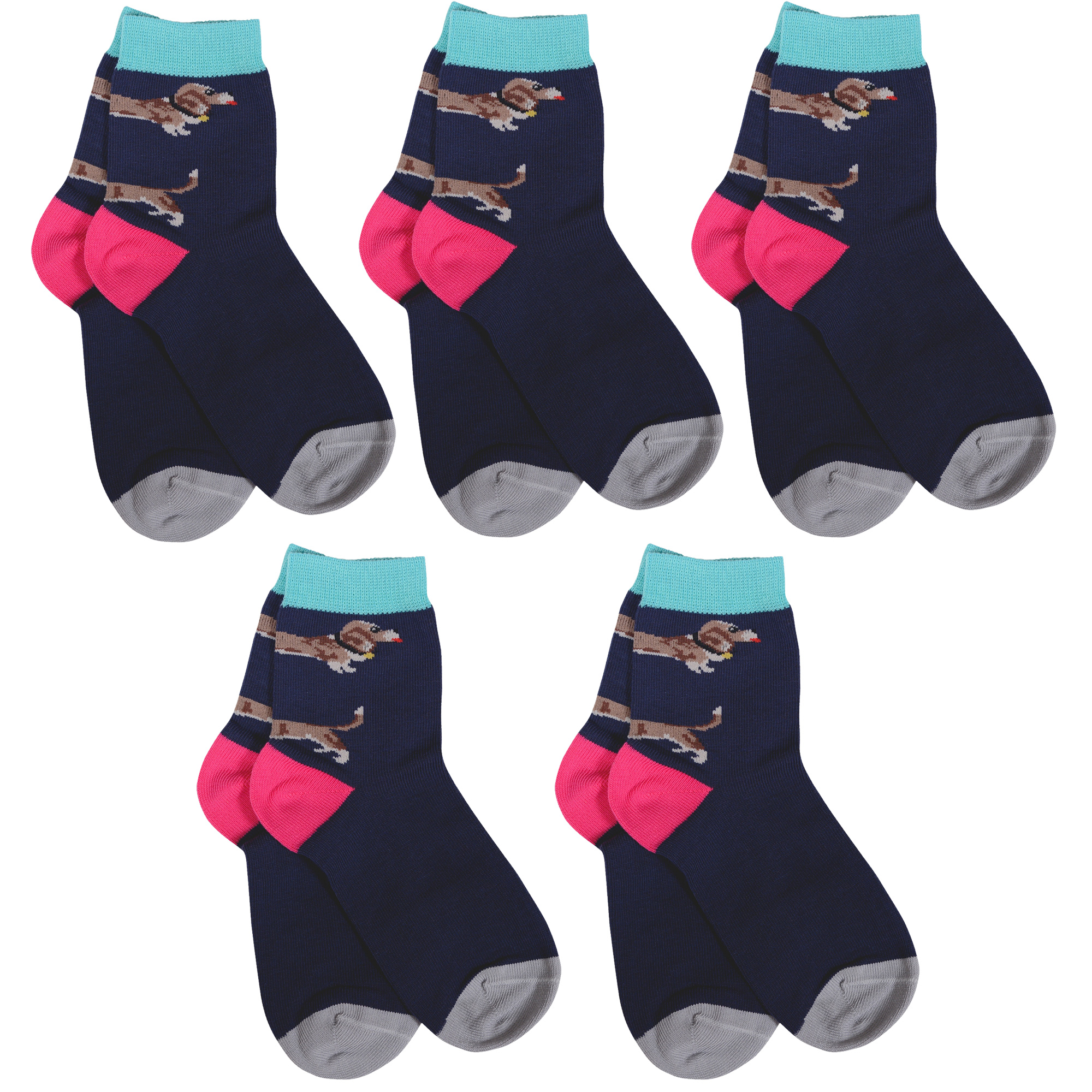 

Носки для девочек Rusocks 5-Д-31353 синий; серый; бирюзовый; розовый 34, 5-Д-31353