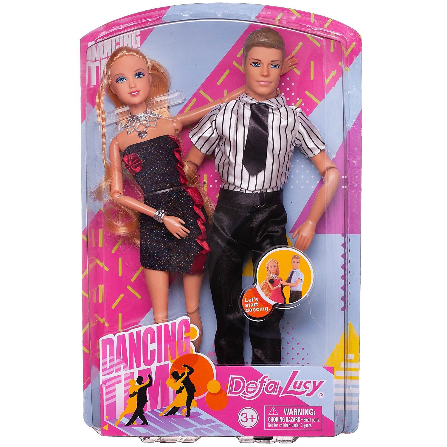 Игровой набор Куклы Defa Lucy&Kevin Танцевальная пара: девушка и юноша, 29 и 30 см набор для творчества вышивка на шоппере wonderday девушка