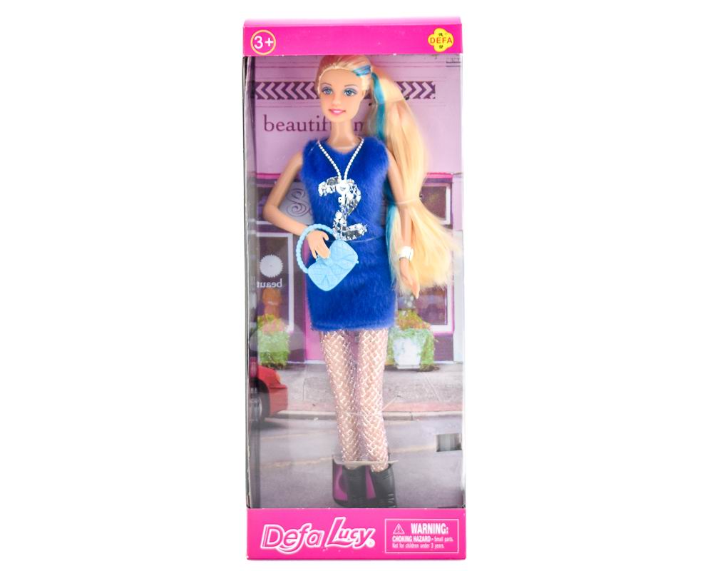 Кукла Defa Lucy Гламурная вечеринка в синем платье 29 см