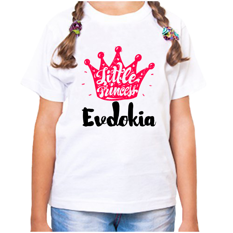 

Футболка девочке белая 22 р-р little princess евдокия, Белый, fdd_little_princess_Evdokiya