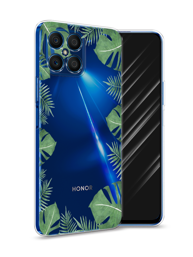 

Чехол Awog на Honor X8 "Листья папоротника рамка", Зеленый, 6107650-8