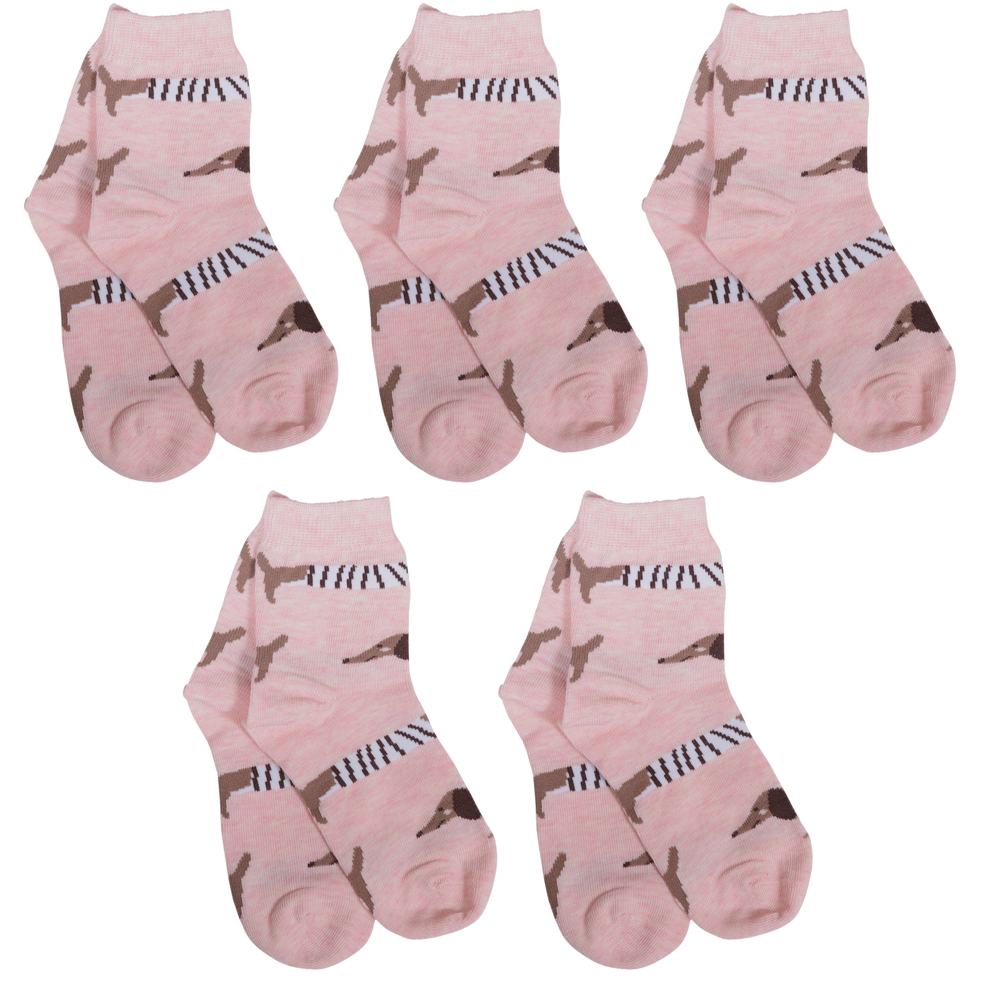 

Носки для девочек Rusocks 5-Д-31353 розовый; коричневый; белый 26-28, 5-Д-31353