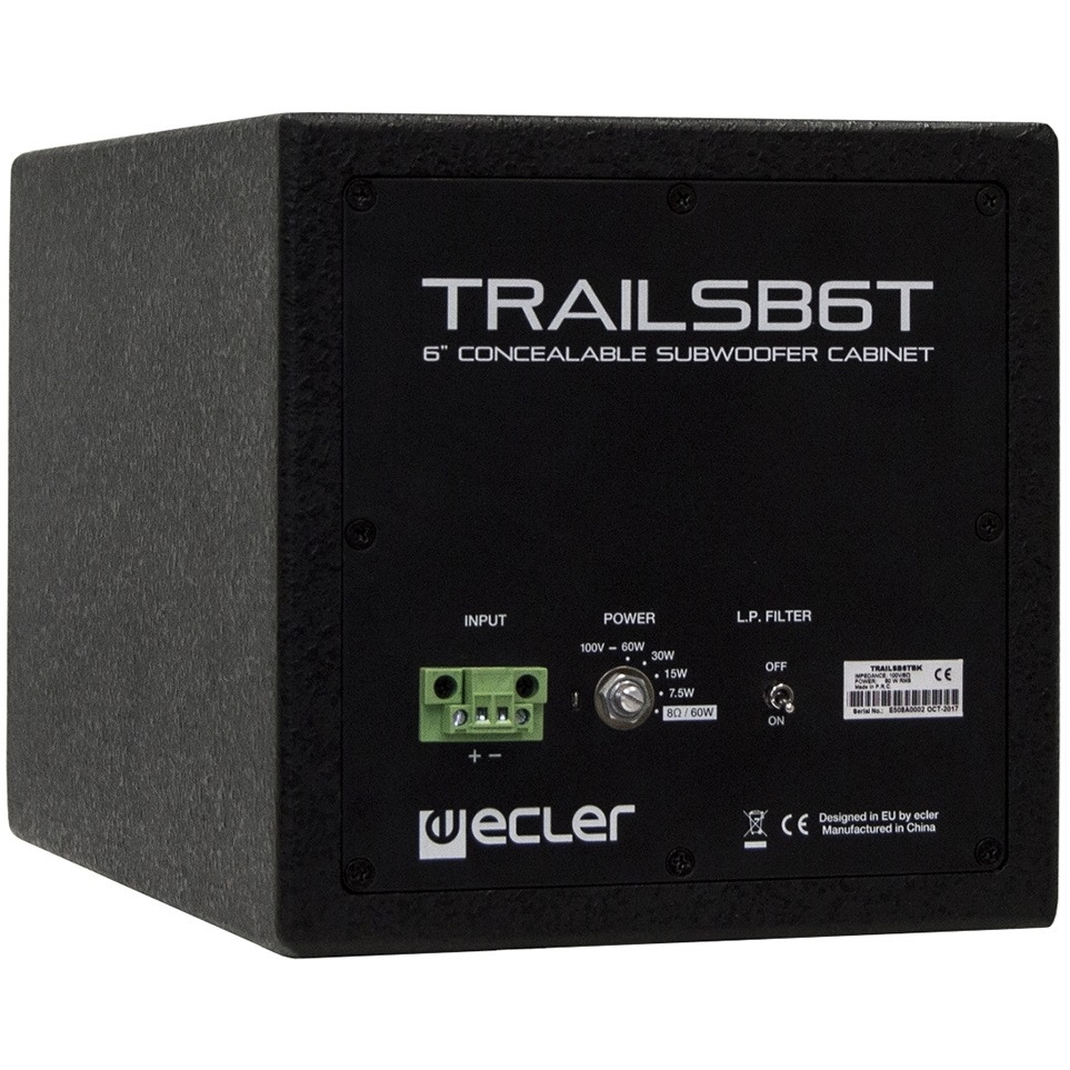 фото Сабвуфер запотолочный ecler trailsb6tbk