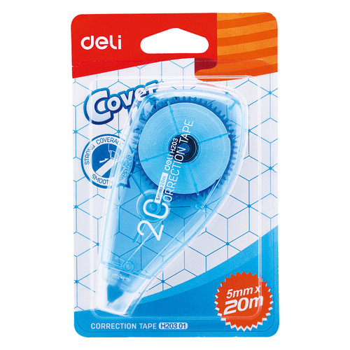 

Упаковка корректирующей ленты Deli EH20301, белый, 20мх5мм, 24 шт в упаковке, EH20301