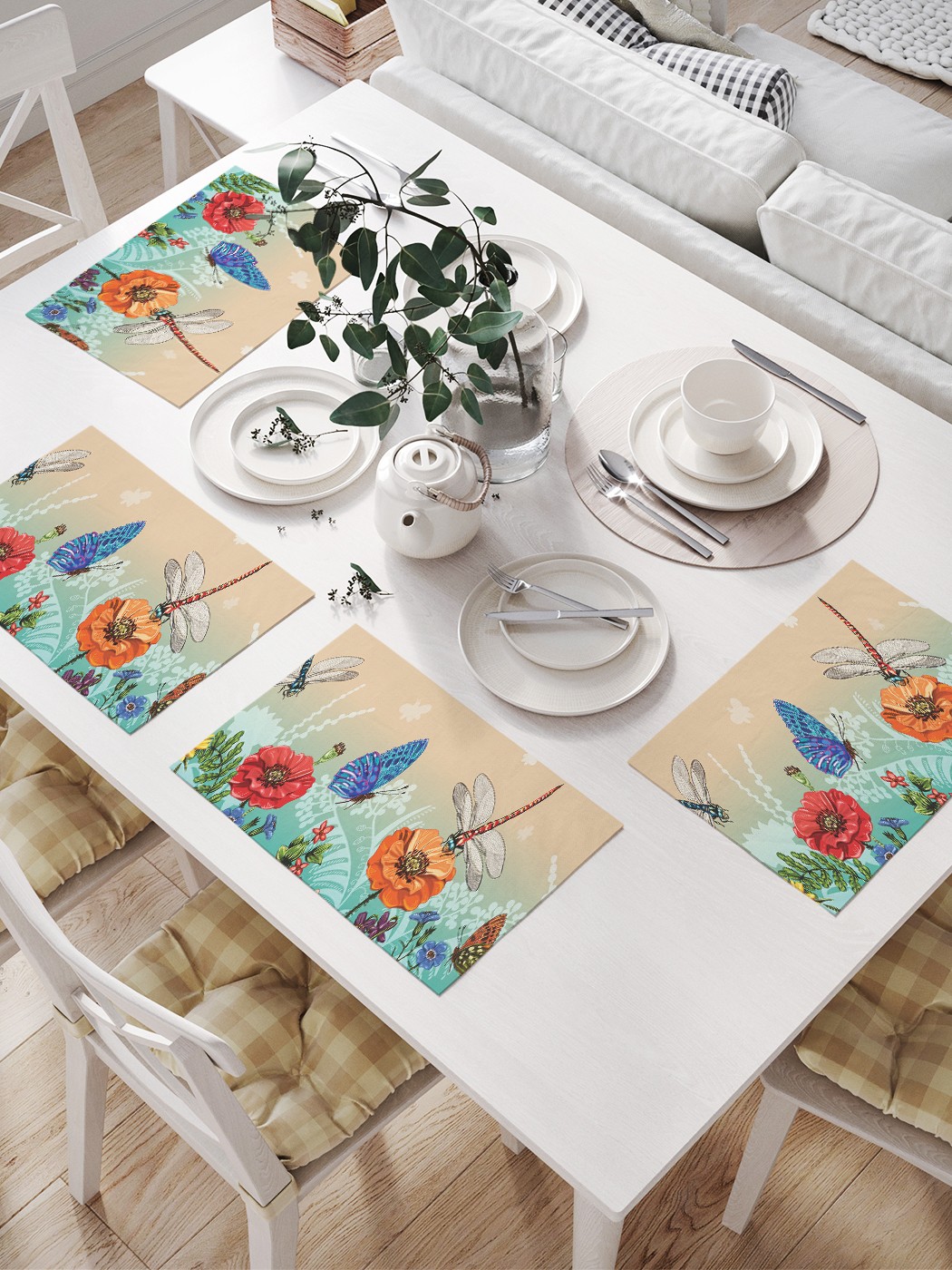 

np_67259 МУЛЬТИ Комплект салфеток с фотопринтом 46x32 см 4 шт., Разноцветный