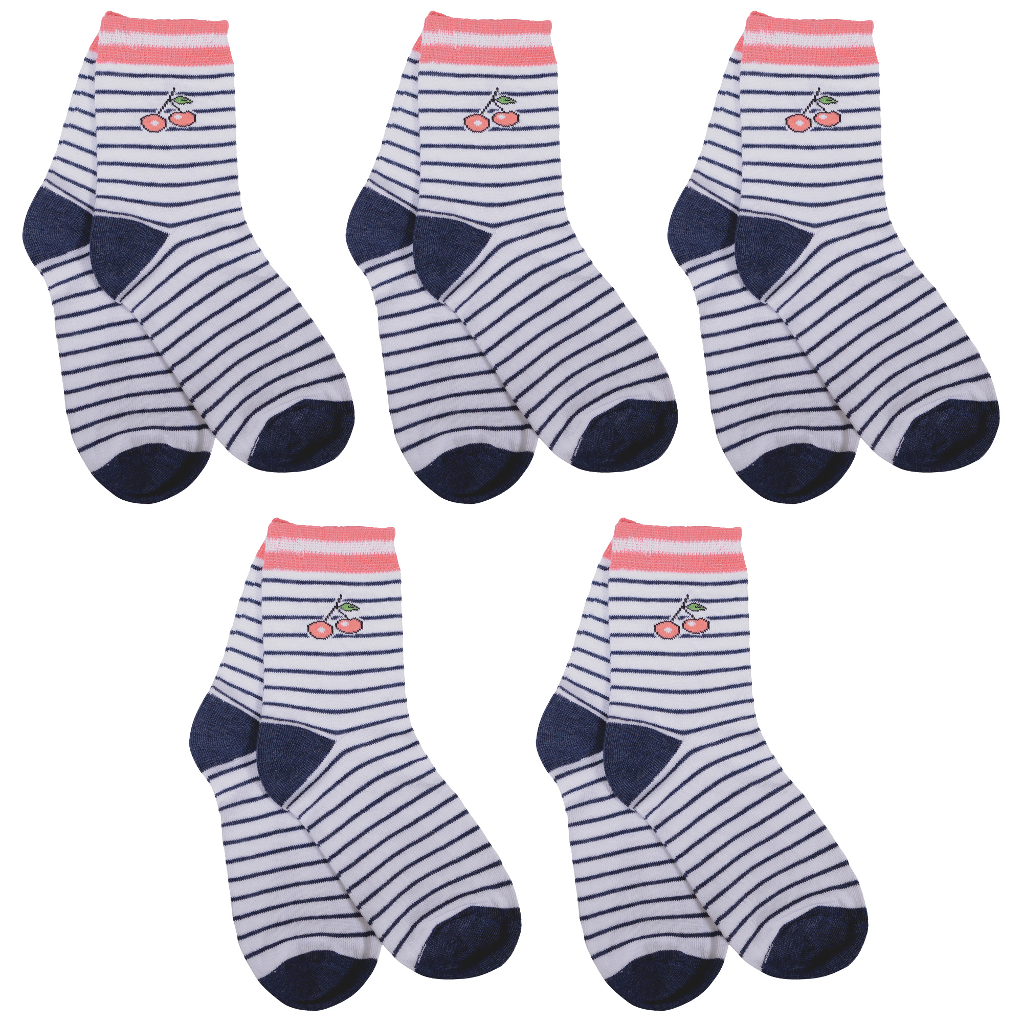

Носки для девочек Rusocks 5-Д-31353 белый; розовый; синий 30, 5-Д-31353