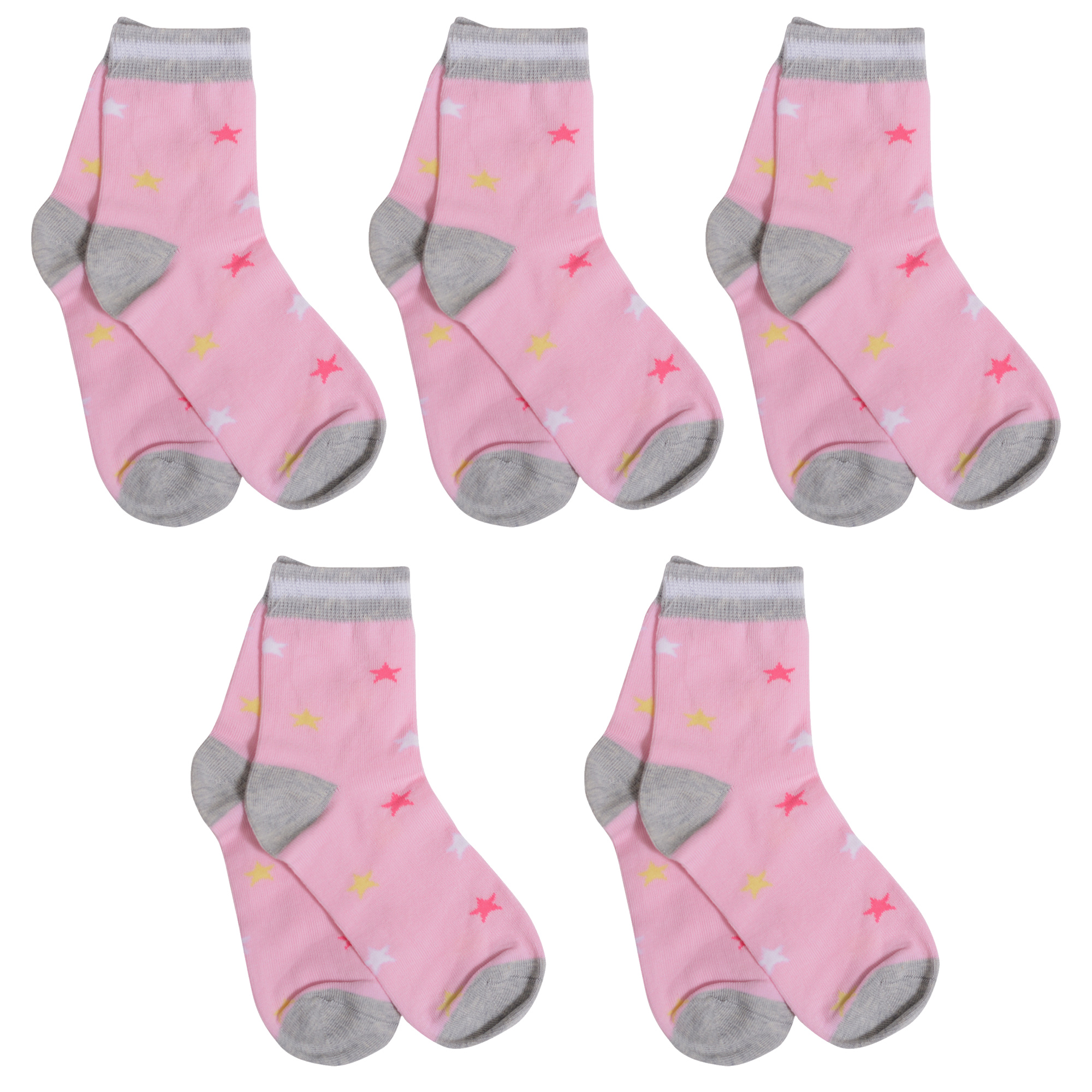 

Носки для девочек Rusocks 5-Д-31353 розовый; серый; белый 34, 5-Д-31353