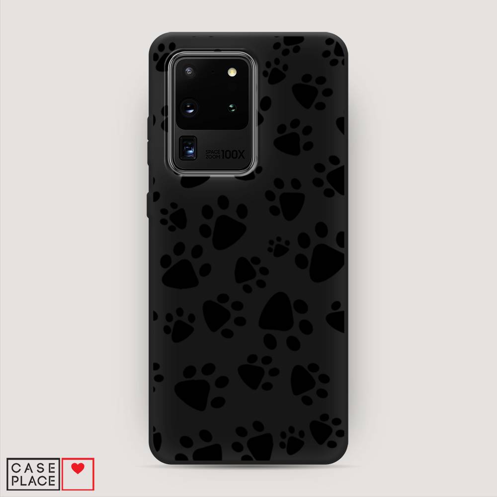 

Чехол Awog на Samsung Galaxy S20 Ultra "Лапки черные", Разноцветный, 29452-1