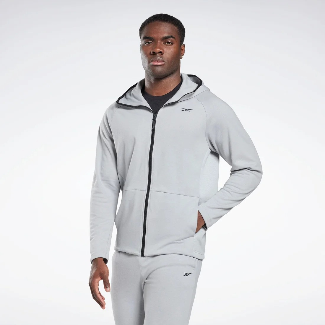 

Толстовка мужская Reebok HK7043 серая XL, Серый, HK7043