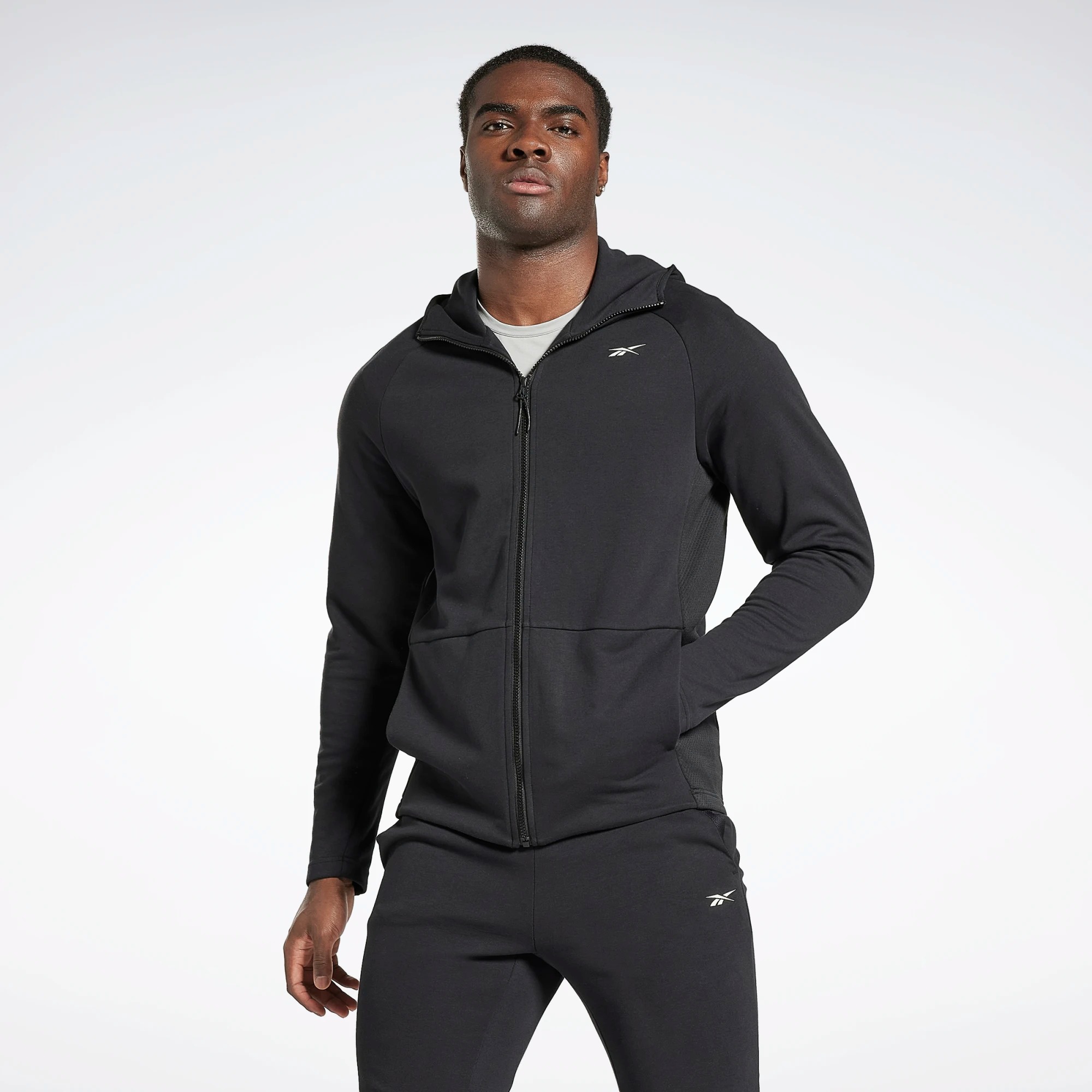 

Толстовка мужская Reebok HG6718 черная 2XL, HG6718