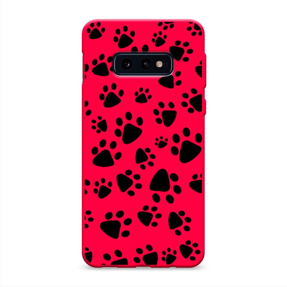 

Чехол Awog на Samsung Galaxy S10E "Лапки черные", Разноцветный, 27253-1
