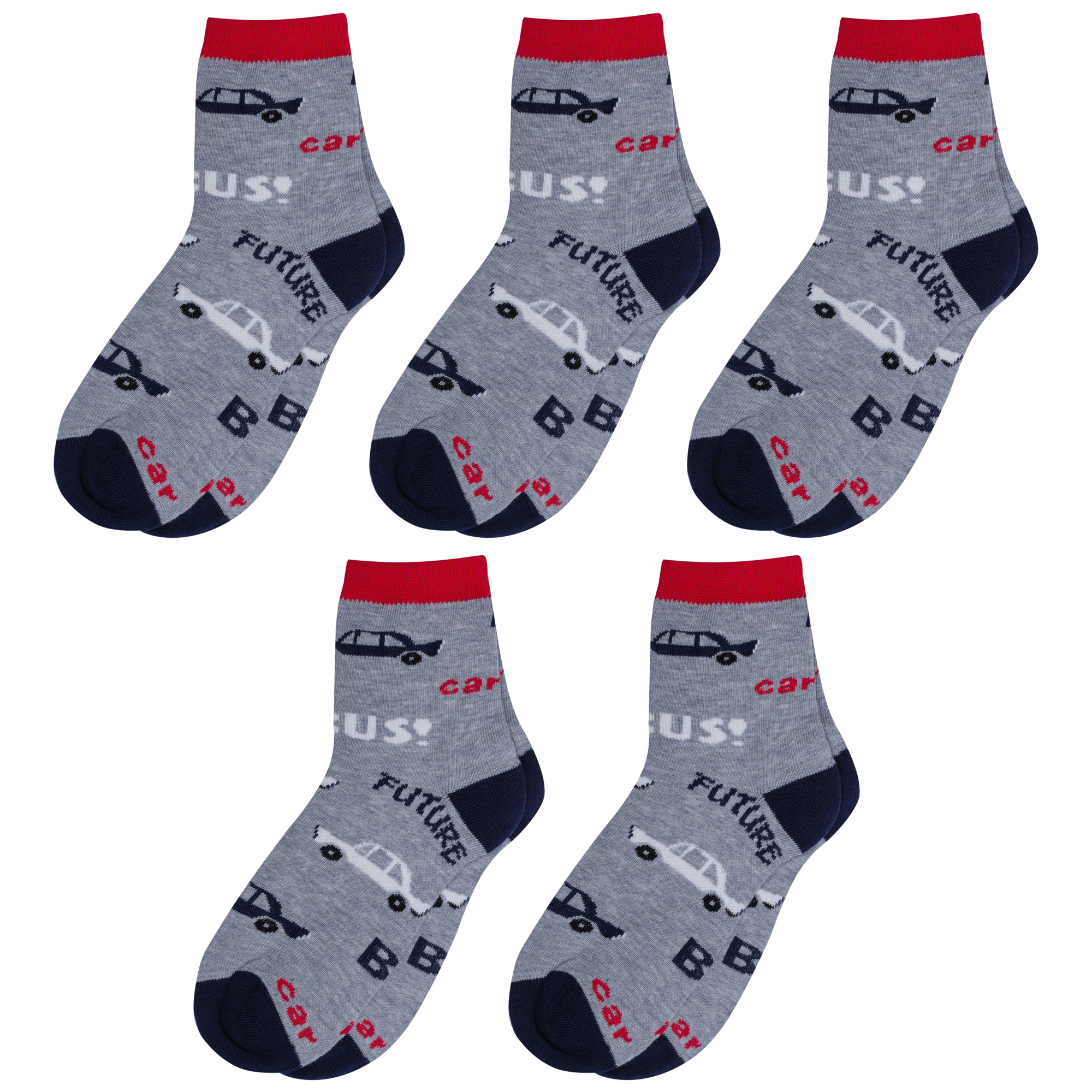 

Носки для мальчиков Rusocks 5-Д3-13501 серый; красный; синий 24, 5-Д3-13501