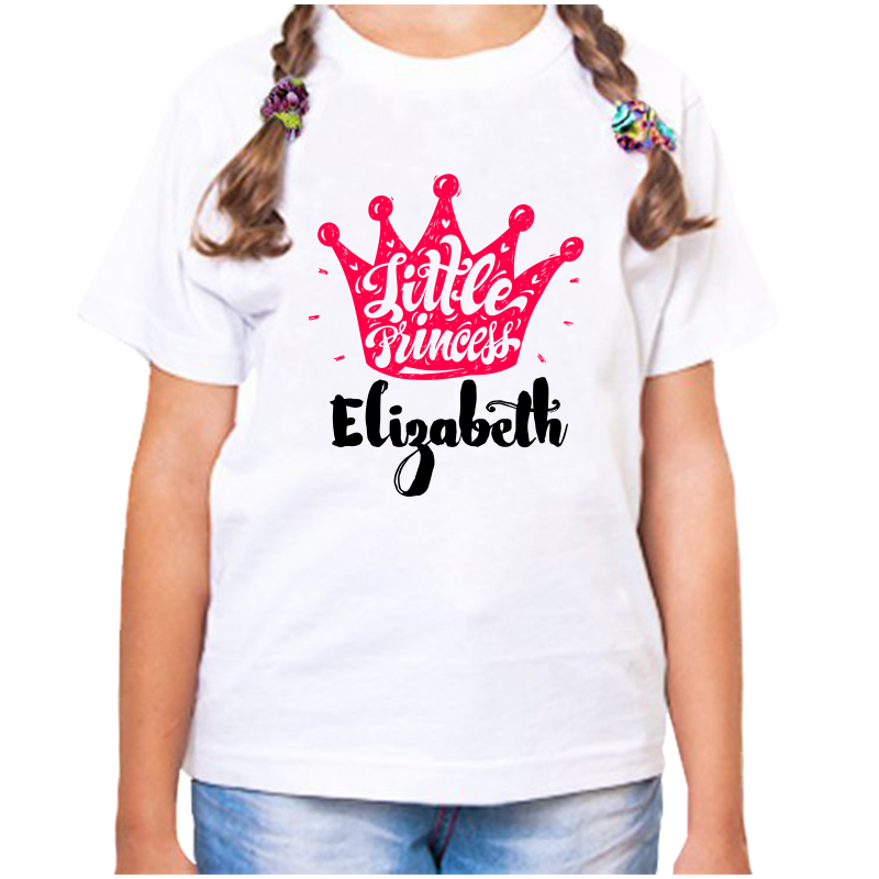 

Футболка девочке белая 38 р-р little princess элизабет, Белый, fdd_little_princess_Elizabet