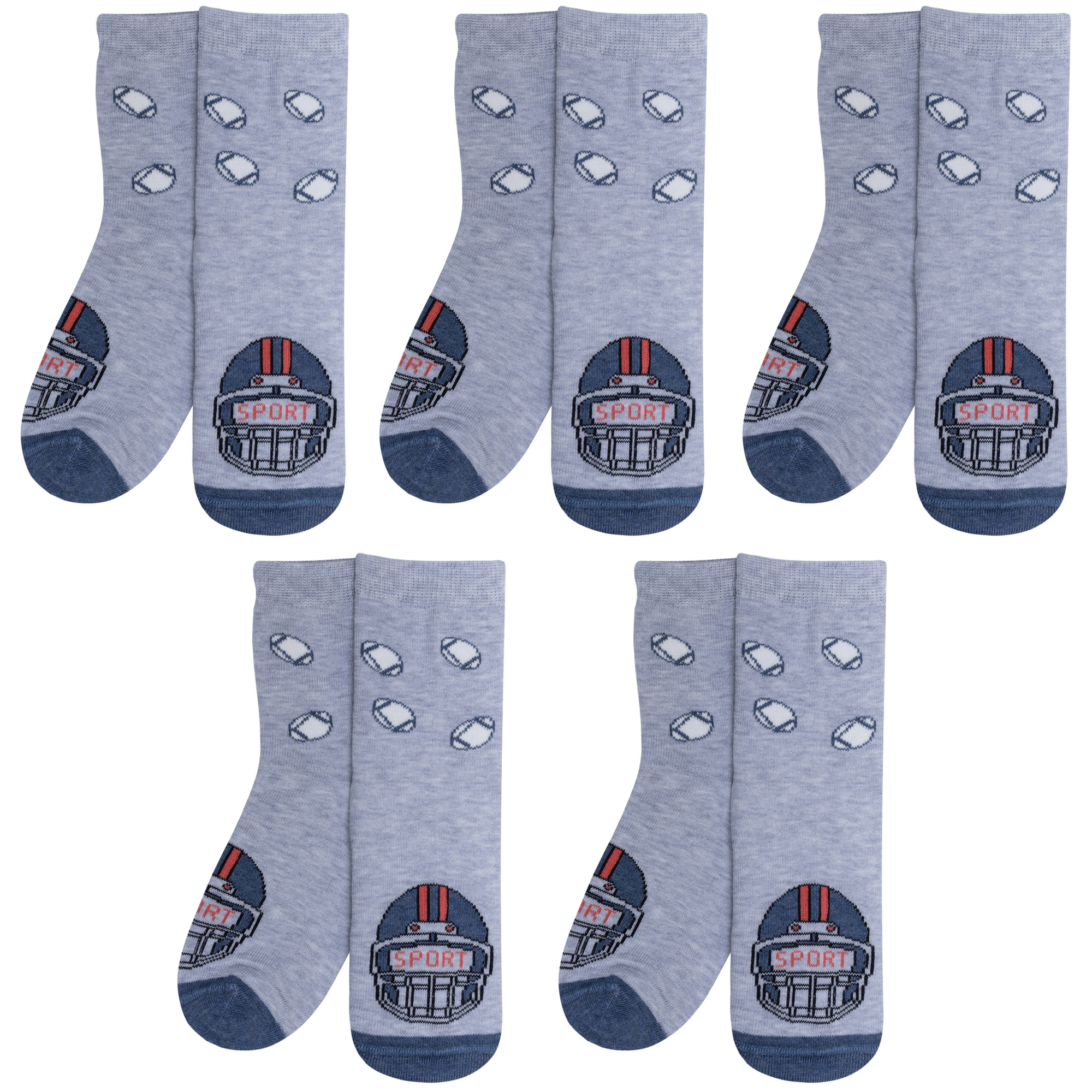 

Носки для мальчиков Rusocks 5-Д3-13500 серый; синий; белый 24, 5-Д3-13500