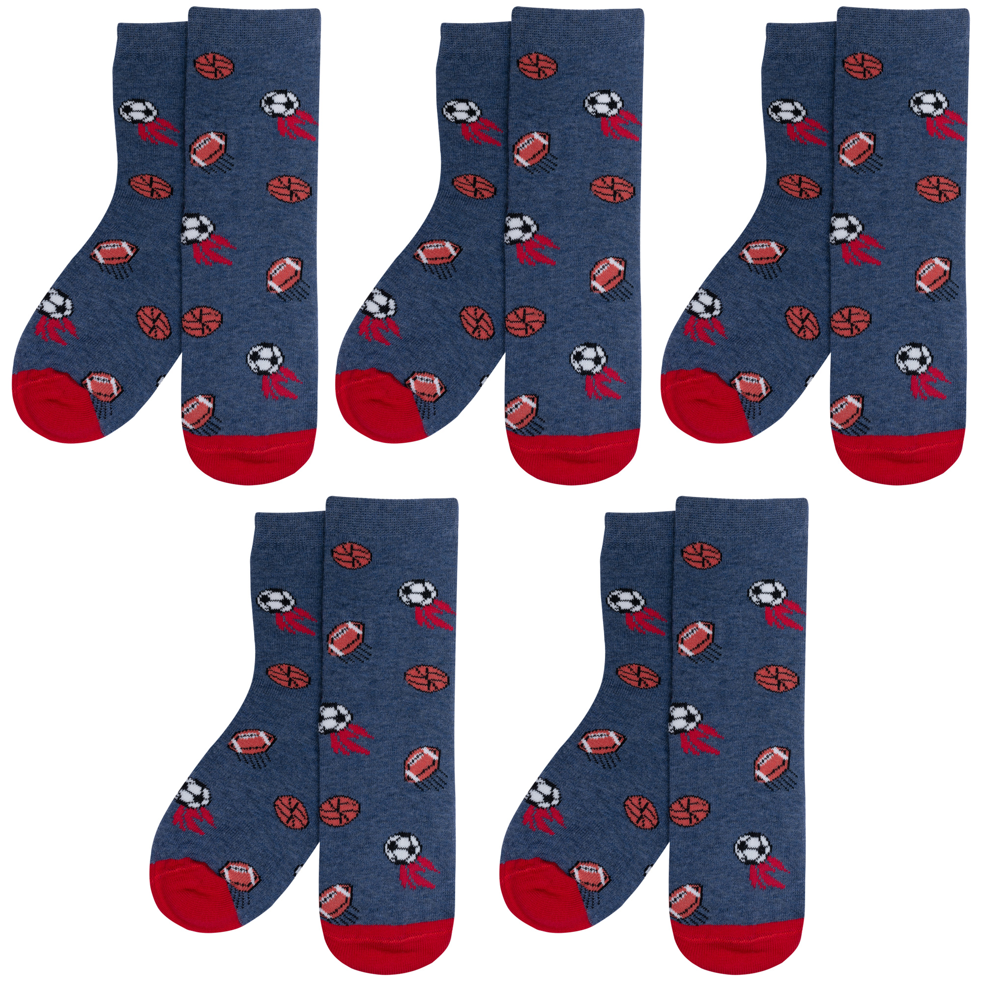 

Носки для мальчиков Rusocks 5-Д3-13500 синий; красный 24, 5-Д3-13500