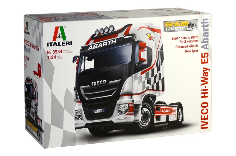 фото Сборная модель italeri 1/24 грузовик iveco hi-way e.5 "abarth" 3934