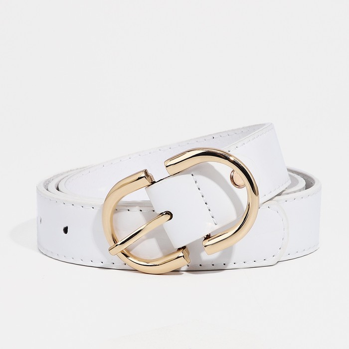 Ремень женский 9720652 белый, 110х3 см