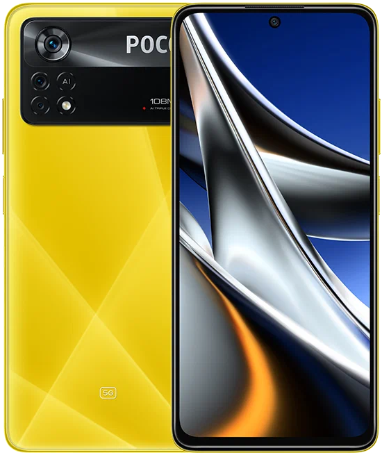 фото Смартфон xiaomi poco x4 pro 5g 6/128gb yellow (eu)