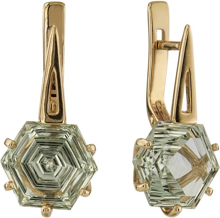 

Серьги женские из золота ALORIS 1079Аз, аметист, 1079Аз