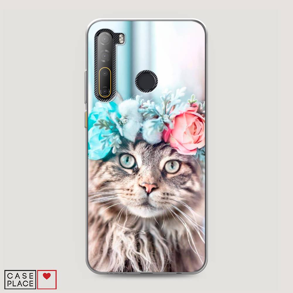 

Чехол Awog на HTC Desire 20 Pro / Эйчтиси Дизайр 20 Pro "Кот в венке", Разноцветный, 102750-2