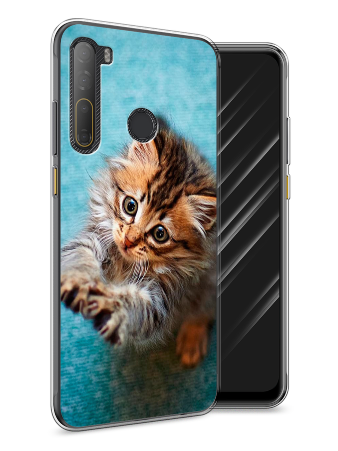 

Чехол Awog на HTC Desire 20 Pro / Эйчтиси Дизайр 20 Pro "Котенок просит есть", Разноцветный, 102750-2