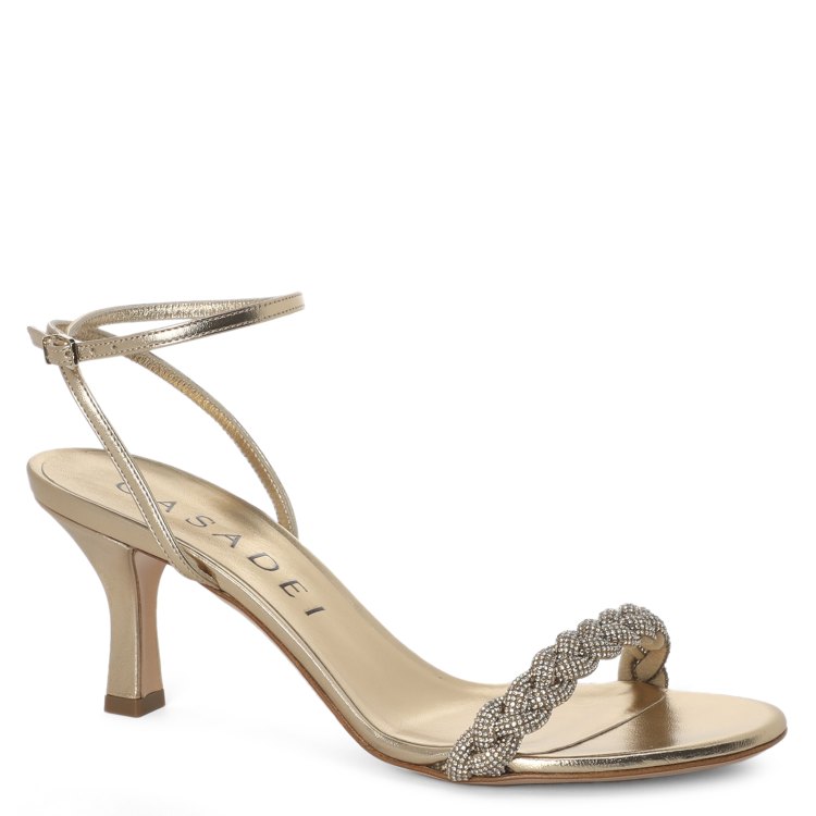 

Босоножки женские Casadei 1L945U060 золотистые 36 EU, 1L945U060