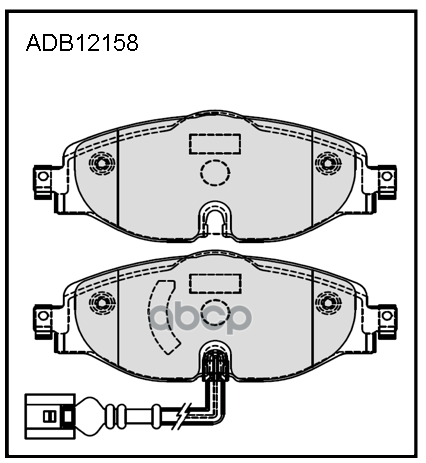 

Тормозные колодки ALLIED NIPPON дисковые передние ADB12158