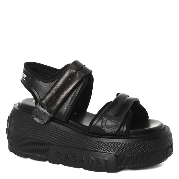 

Сандалии женские Casadei 2L943U070 черные 38 EU, 2L943U070