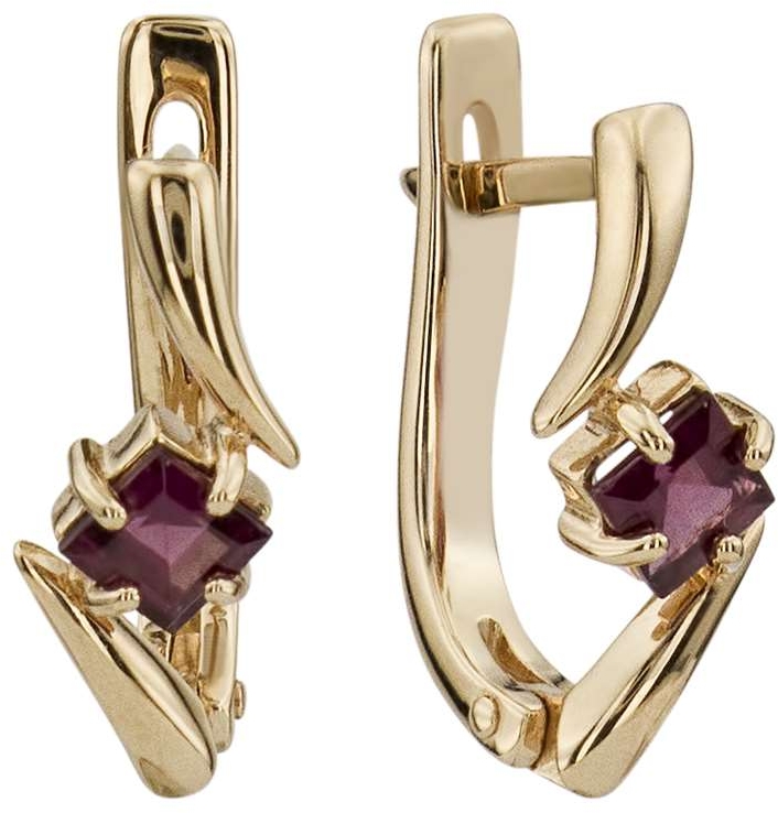 

Серьги женские из золота ALORIS 712Рд, родолит, 712Рд